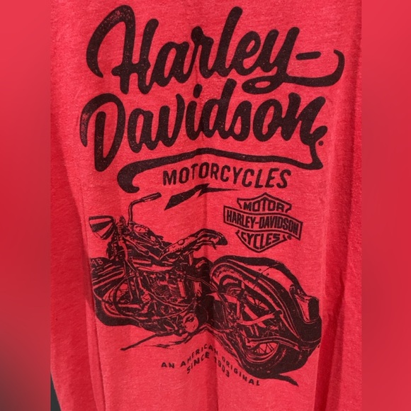 Harley-Davidson Red Soft-cotton graphic T - Picture 2 of 7